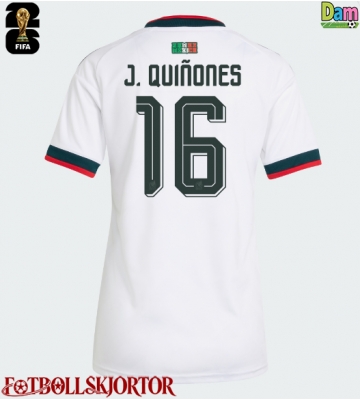 Mexiko Julian Quinones #16 Bortatröja Dam VM 2026 Kortärmad